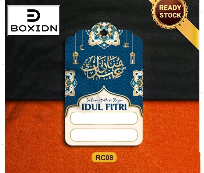 Gambar Hangtang Idul Fitri Hangtag Lebaran Label Gantung Box Lebaran Hang Tag - HT Biru Besar dari Boxidn undefined Tokopedia