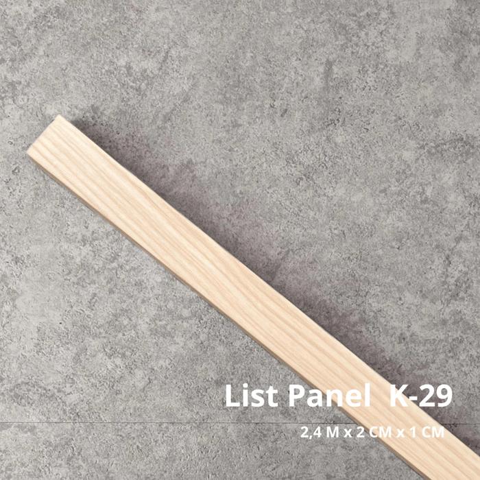 Gambar SUPER MURAH!! LIST PENUTUP WPC PER BATANG LIST WALL PANEL/SUDUT SIKU WPC - K29CottageCream dari HarmonyArt undefined Tokopedia