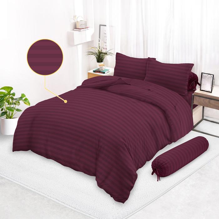 Gambar Selimut Bedcover Microtencel Silk Sprei Hotel Salur Tencel Vito I - Maroon, Single 230x150 dari Rosanna World undefined Tokopedia