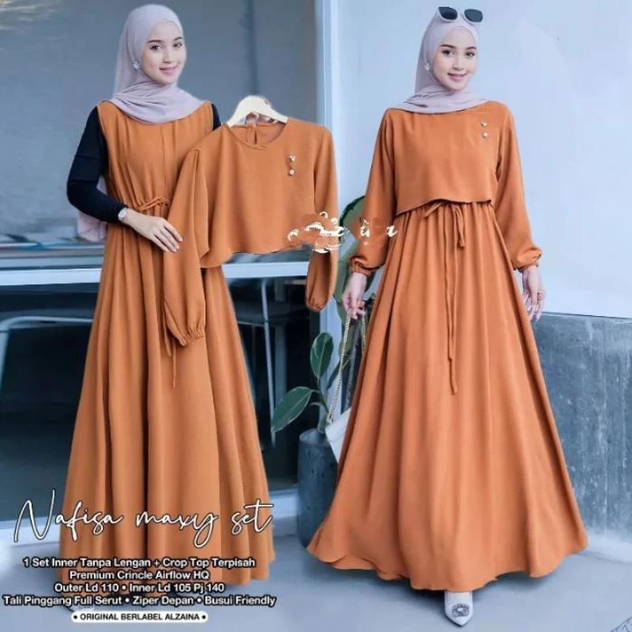 Gambar Baju Gamis Syari Terbaru Akira Maxi Dress Termurah - Kubus, XXL dari Lapak Jaya22 undefined Tokopedia