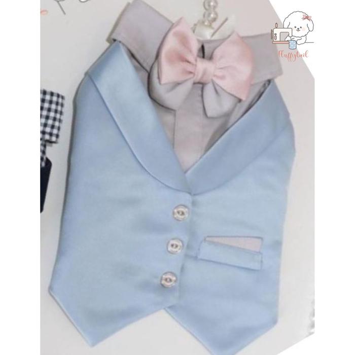Gambar Fluffytail Ken Tuxedo Elegant Stylish Pet Clothes - Baby Blue, S dari Fluffytail.id undefined Tokopedia
