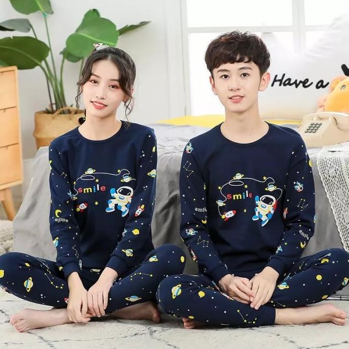 Gambar INSTAN BAJU TIDUR SET PIYAMA ANAK 5-16 TAHUN UNISEX IMPORT PREMIUM - C Astronout, S130 5-6T dari D_MAYA undefined Tokopedia