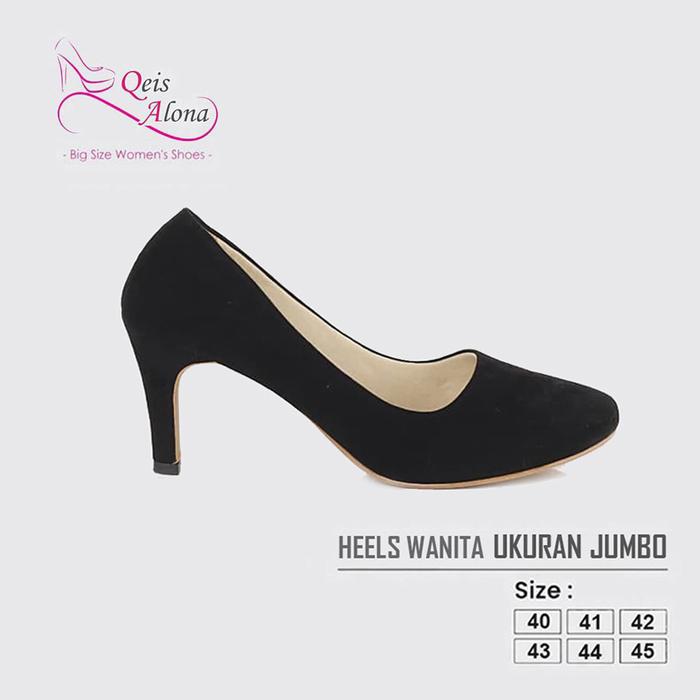 Gambar High Heels 7cm Ukuran Jumbo 45 / Big Size Besar / Sepatu Pesta Wanita - Black, 40 dari Toko Va Big Size undefined Tokopedia