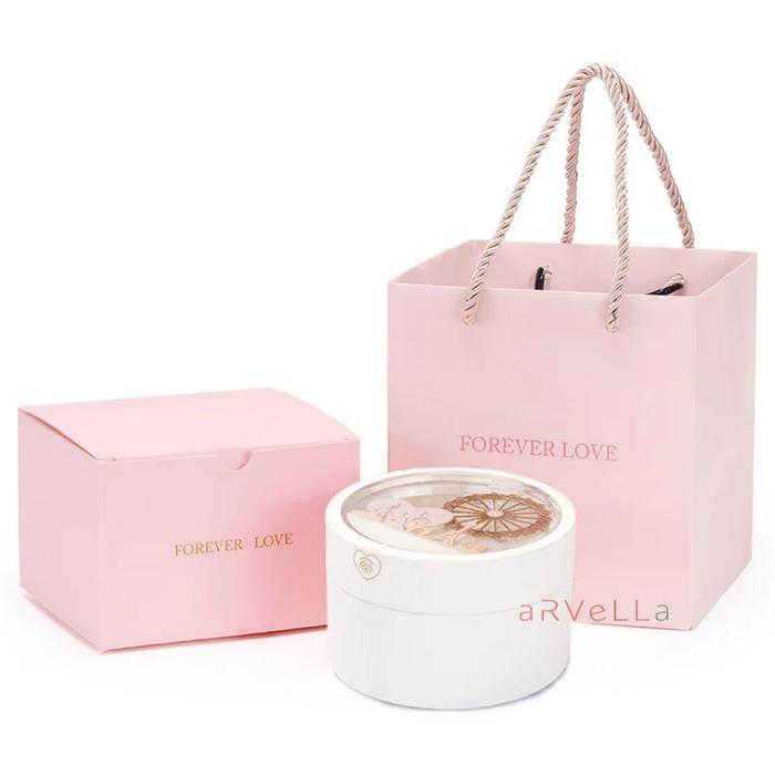 Gambar LED Glitter Jewelry Box / Kotak Cincin Kalung Perhiasan Liquid Glitter - Putih, Kotak Saja dari aRVeLLa.id undefined Tokopedia