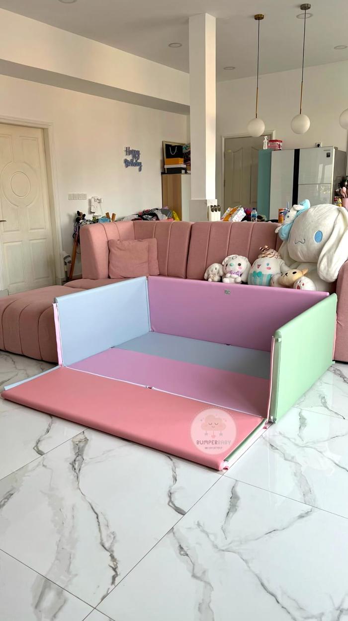 Gambar Bumper Bed Bumper Box / BumperBed BumperBox - Dreamy Pastel dari BumperBaby undefined Tokopedia