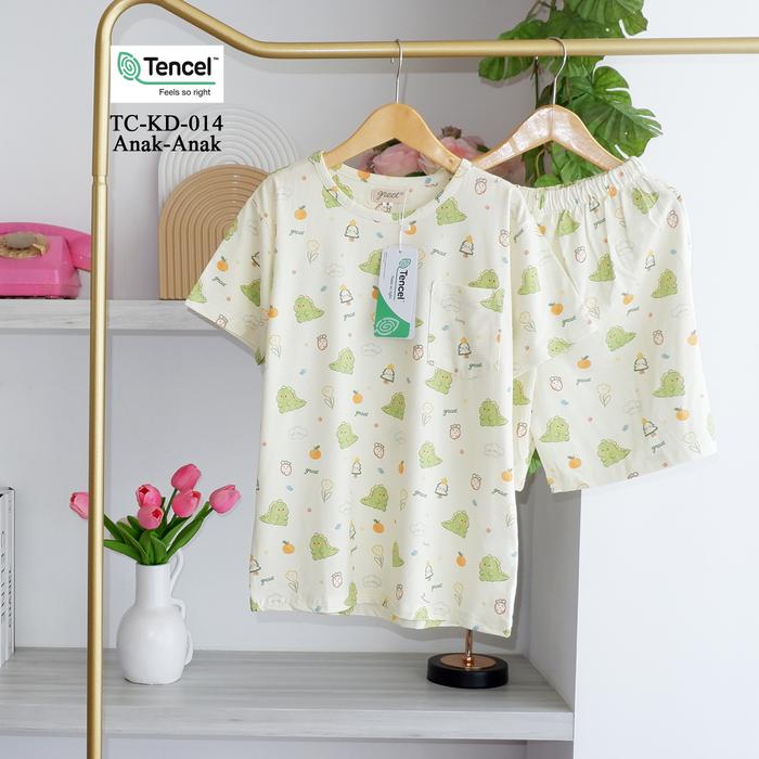 Gambar GREET NIGHT WEAR - PIYAMA PENDEK PENDEK TENCEL ANAK TC-KD-014 / H - TC-KD-0014, 4 dari greetnightwear undefined Tokopedia