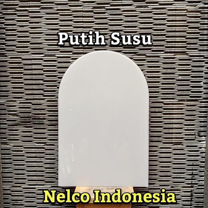 Gambar Akrilik Kubah Frame Dome Bingkai / Ucapan Bunga Papan/ Wisuda Pajangan - Putish Susu, 40x60cm dari Nelco Indonesia undefined Tokopedia