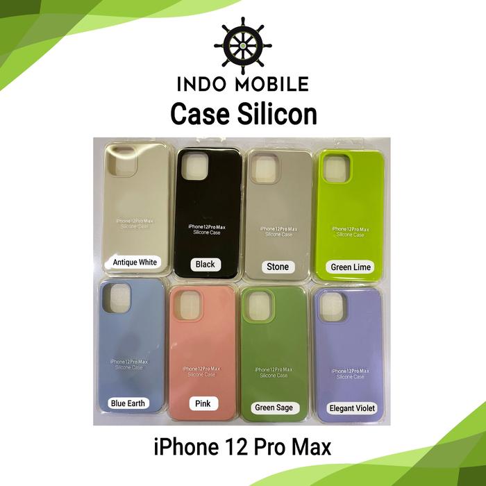 Jual PREMIUM SILICON CASE FULL COVER SOFTCASE POLOS IPHONE 12 PRO