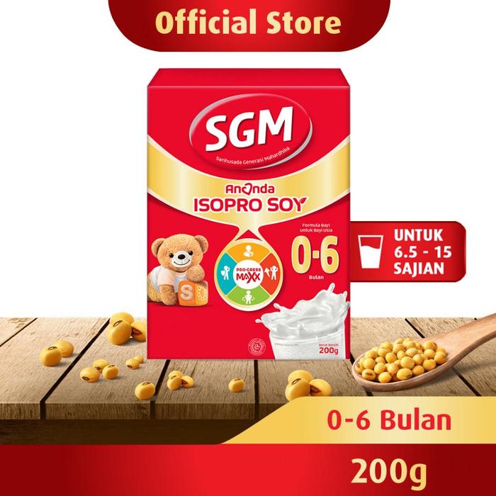 Gambar TERLARIS SGM ANANDA ISOPRO SOY 0-6 BULAN FORMULA BAYI BUBUK 200GR dari Juno Koleksi undefined Tokopedia