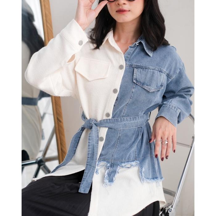 Gambar XAMIRA DENIM SHIRT MYRUBYLICIOUS - BW dari MYRUBYLICIOUS COLLECTIONS undefined Tokopedia