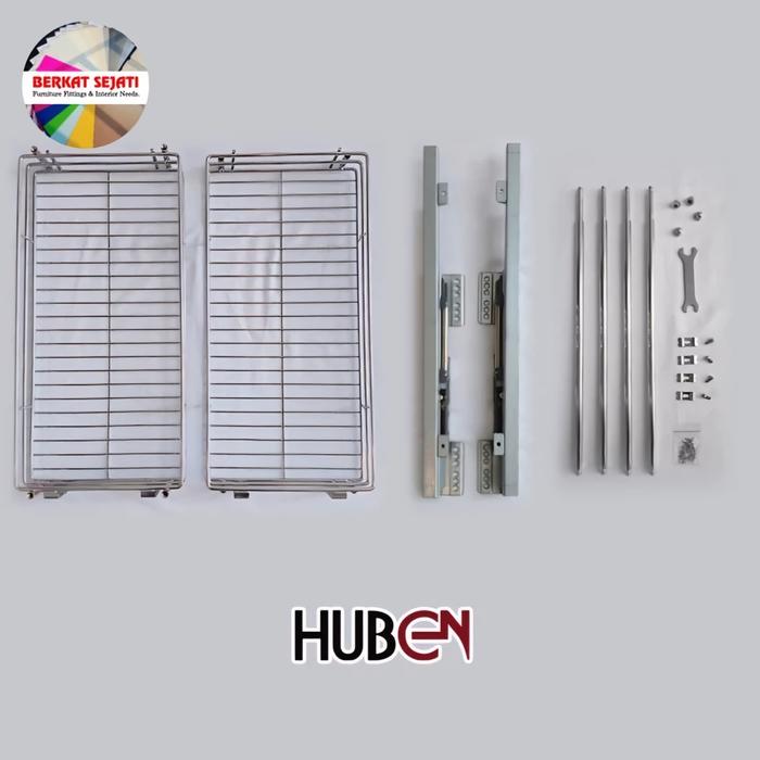 Gambar HUBEN RD-2-BC Rak Dapur Tarik 2 Susun Piring Mangkok Botol Gelas Bumbu - RAK DAPUR 30 CM dari Berkat Sejati Toko undefined Tokopedia