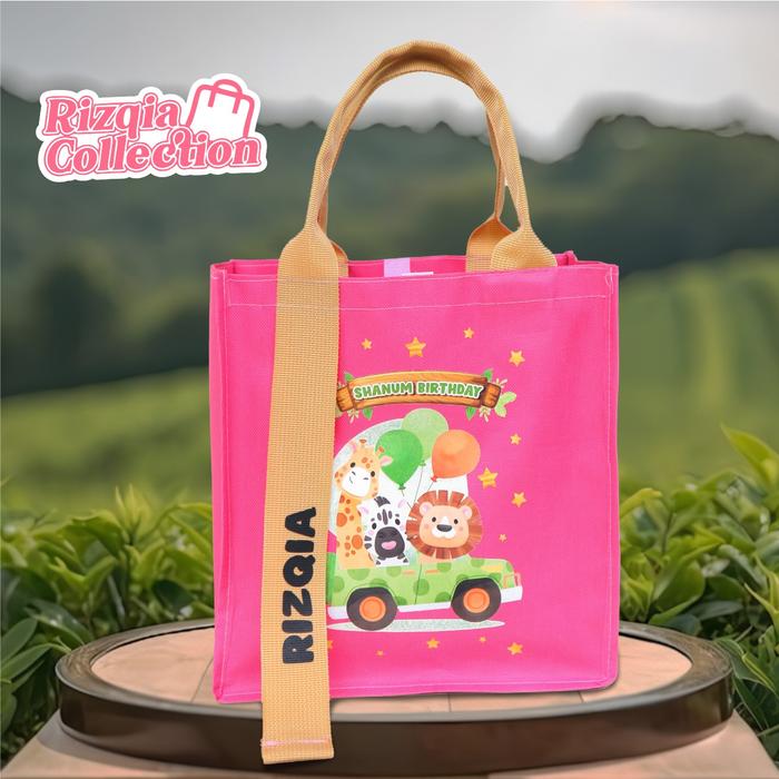 Gambar AYA BAG/ SOUVENIR ULANG TAHUN/PREMIUM/POLYESTER/TAS ulang tahun - PAKE NAMA SATU2 dari Rela Gift Store undefined Tokopedia