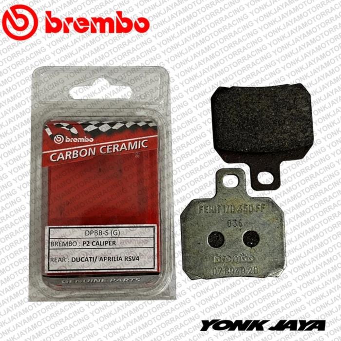 Gambar DISC PAD / KAMPAS REM BREMBO 2 PISTON 1 PIN CARBON CERAMIC dari YONK JAYA AHMAD YANI undefined Tokopedia