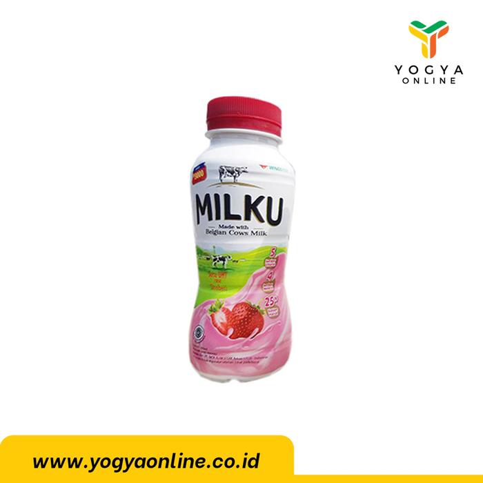 Gambar Milku Stroberi Botol 200Ml dari Yogya Online undefined Tokopedia