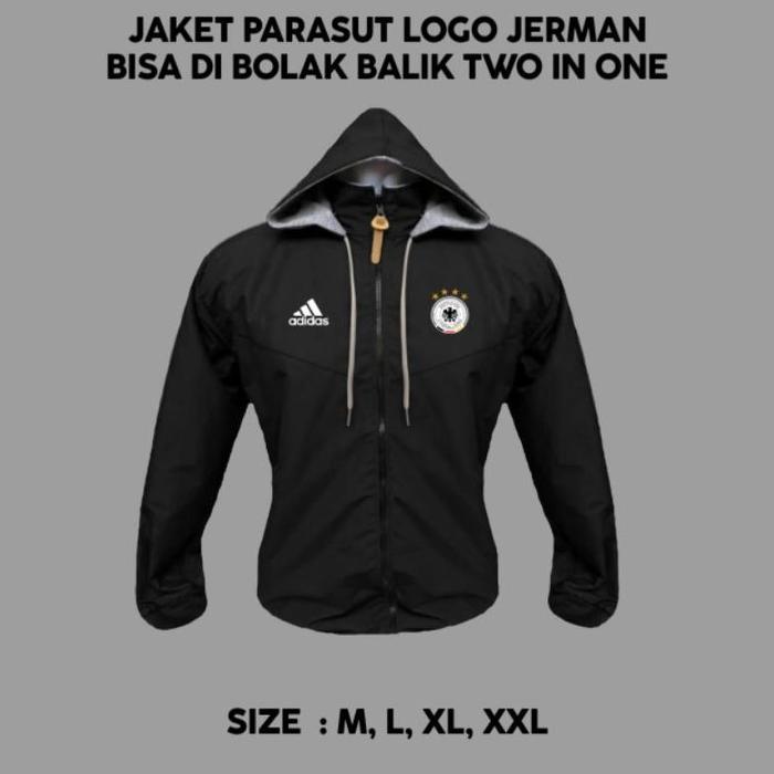 Gambar Jaket Parasut Bola Logo Germany Jerman Football - Hitam, M dari CV Makmur Orderan undefined Tokopedia