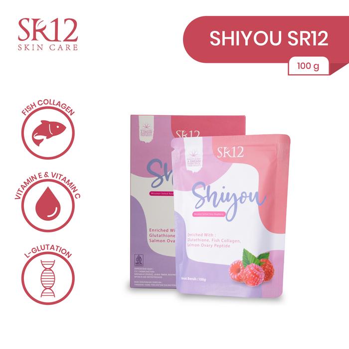 Gambar SR12 Shiyou Collagen Drink Sachet - Suplemen Kecantikan - Kulit Glowing - Fish Collagen - 100gr dari SR12Herbal undefined Tokopedia