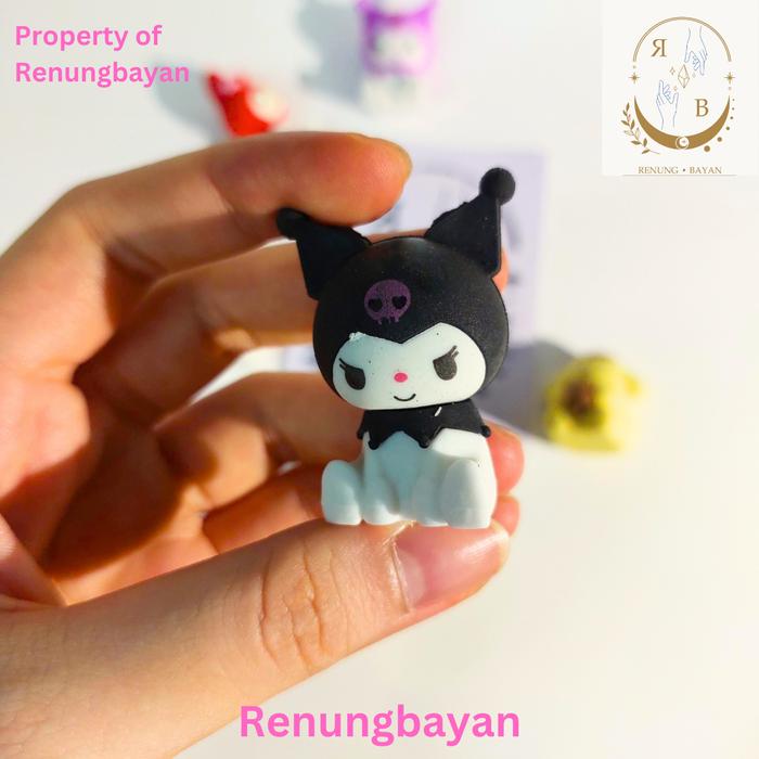 Gambar PENGHAPUS LUCU SANRIO kuromi, pompompurin, melody (Hapusan lembut) - KUROMI HITAM dari Renungbayan88 undefined Tokopedia
