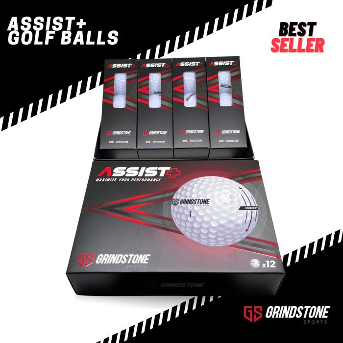 Gambar Assist+ Golf Balls - Bola Golf Grindstone Sports - Box-12 Balls dari Grindstone Sports undefined Tokopedia