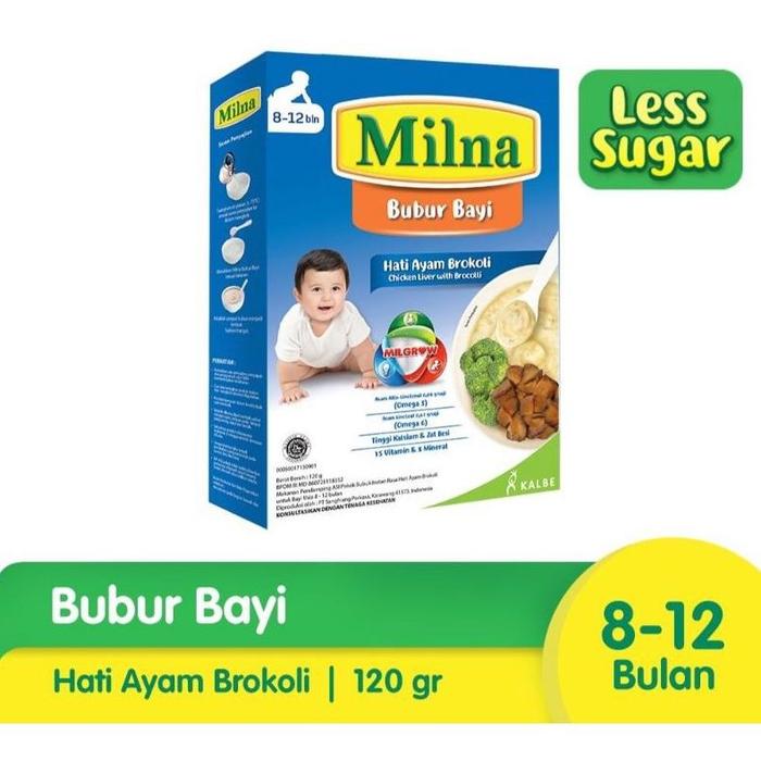 Gambar LARIS MILNA BUBUR BAYI 6M+ / 8M+ BUBUR INSTANT BAYI 6 BULAN & 8 BULAN - Hati Ayam Br dari Omar Markett undefined Tokopedia