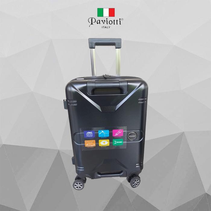 Gambar 20-24 inch Koper Hardcase PC Cabin Koper Bagasi Suitcase Paviotti 919 - Hitam, 20in Kabin dari TAS UNITED INDONESIA undefined Tokopedia