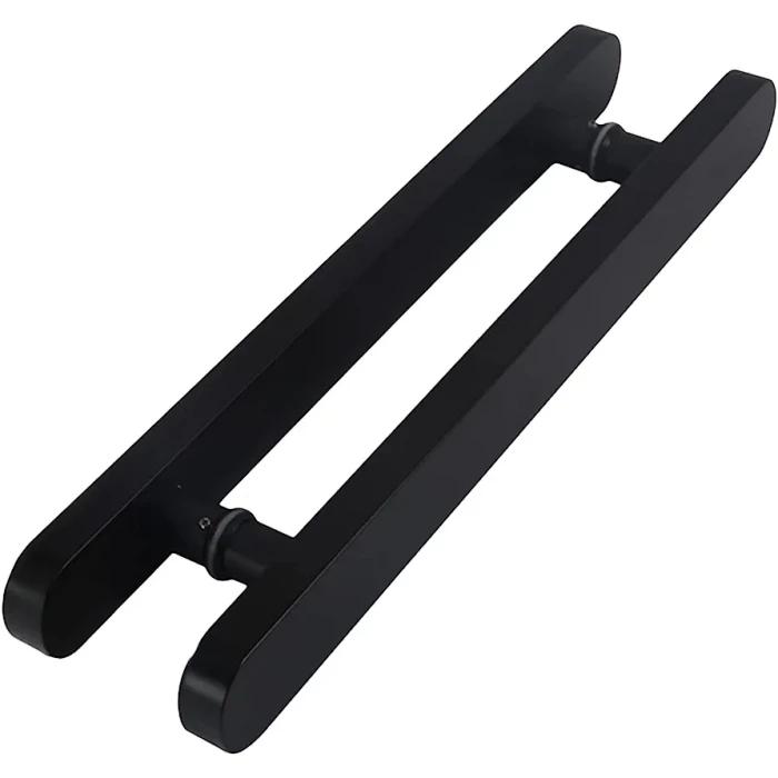 Gambar Handle Pintu Rumah Gagang Pintu Tarikan Pintu Kayu Jati Oval Minimalis - Hitam, 60 cm dari Meta Handle undefined Tokopedia