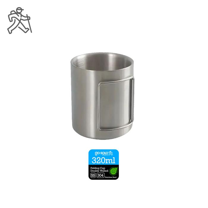 Gambar Go Solo Folding Cup Double Wall - 320ml dari Pinnacle Pro undefined Tokopedia