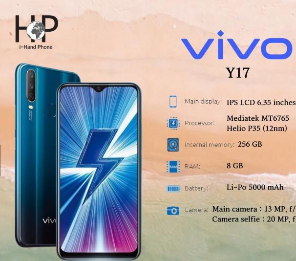 Gambar HP VIVO Y17 RAM 8/256GB 4G SMARTPHONE GARANSI 2 TAHUN Terlaris. - BLUE 8+256GB dari SARISPORT88 undefined Tokopedia