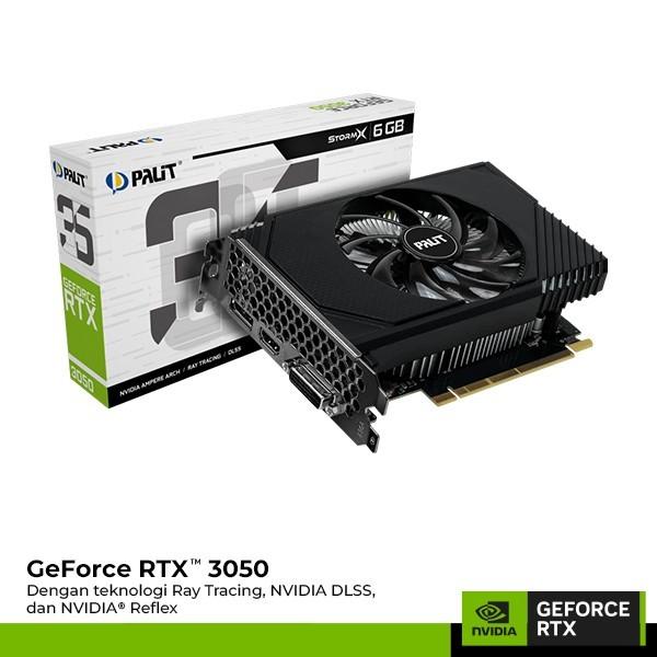 Promo VGA PALIT GeForce RTX 3050 STORMX 6GB GDDR6 Cicil 0% 3x