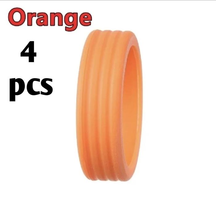 Gambar PELINDUNG KARET RODA KOPER / SILICON WHEEL COVER LUGGAGE - ORANGE 4 BIJI dari 77power undefined Tokopedia