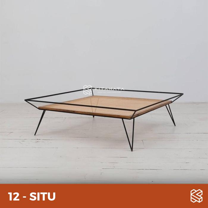 Gambar Meja Ruang Tamu // Meja Besi Kayu // Meja Minimalis Modern - meja SITU dari kitanata undefined Tokopedia