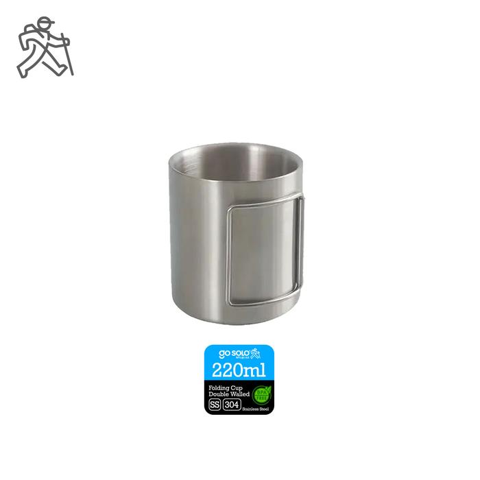 Gambar Go Solo Folding Cup Double Wall - 220ml dari Pinnacle Pro undefined Tokopedia