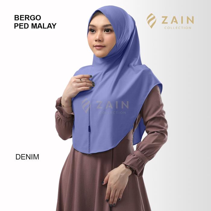 Gambar Hijab Instan Syari Malaysia Bergo Ped Malay Jersey Zain Collection - Denim dari ZAIN COLLECTION_NEW undefined Tokopedia
