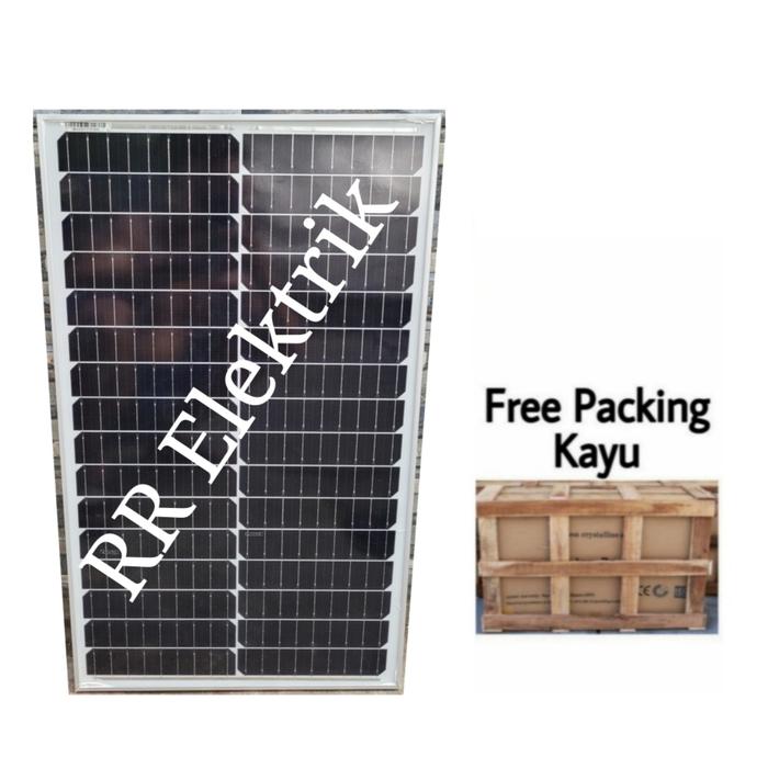 Gambar Solar Panel Solar Cell Panel Surya Sunwatt 50wp Mono Half Cutt SNI - 2pcs Plus Peti dari RR Elektrik undefined Tokopedia