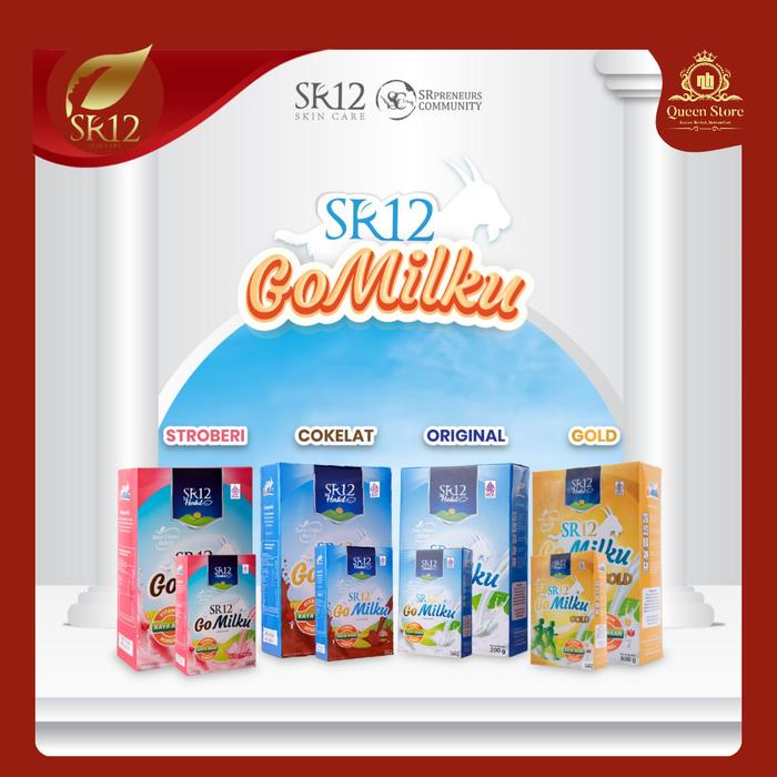 Gambar Gomilku SR12 Gold - Strawberry Cokelat - Original Go Milku Susu Etawa - Gold, 600gr dari SR12skincareofficial undefined Tokopedia