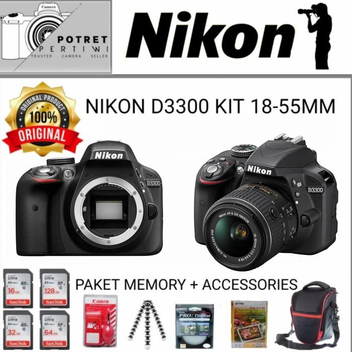 ▽Nikon デジタル 一眼レフカメラ D3300 レンズ：18-55mm 1：3.5-5.6G 