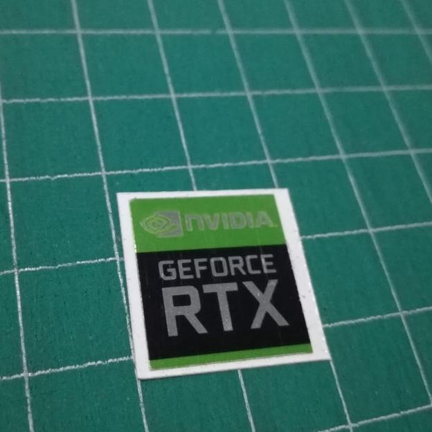 Gambar Stiker Nvidia RTX Mengkilap - RTX V1 Glossy dari Djong Creative undefined Tokopedia