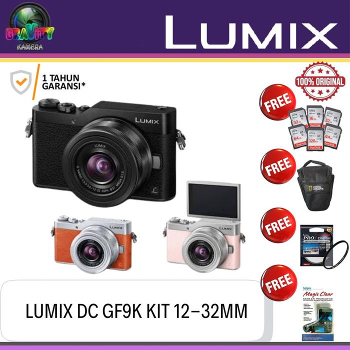 CAMERA PANASONIC LUMIX DC-GF9K KIT 12-32MM LUMIX DC-GF9K BODY ONLY  PAKET 64GB