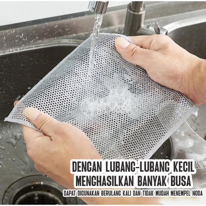 Gambar Kain Lap Dapur Kawat Bentuk Petak Halus Untuk Membersih Panci - LAP KAWAT dari PAYDAY STORE_NEW undefined Tokopedia