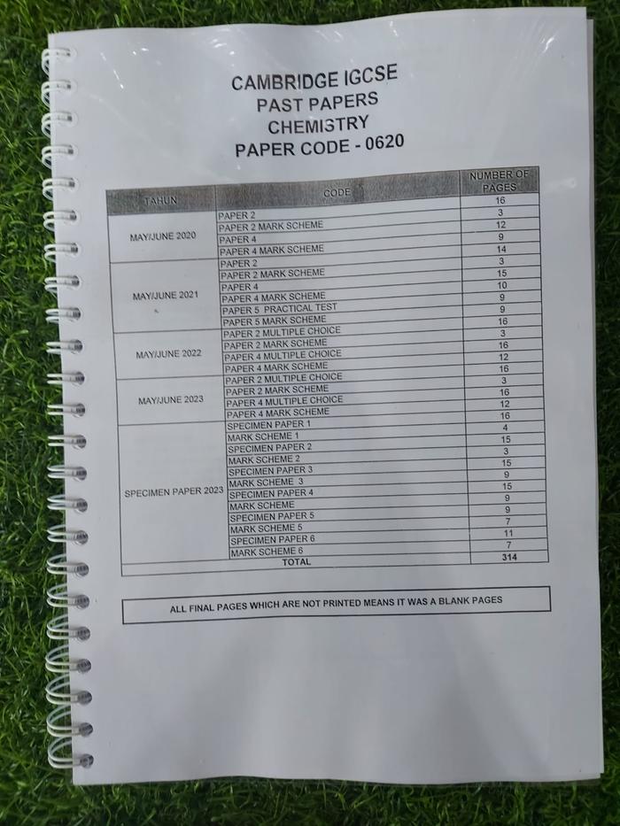 Gambar Cambridge IGCSE Past Paper Science Series - Chemistry dari Popular Books Indonesia 1 undefined Tokopedia