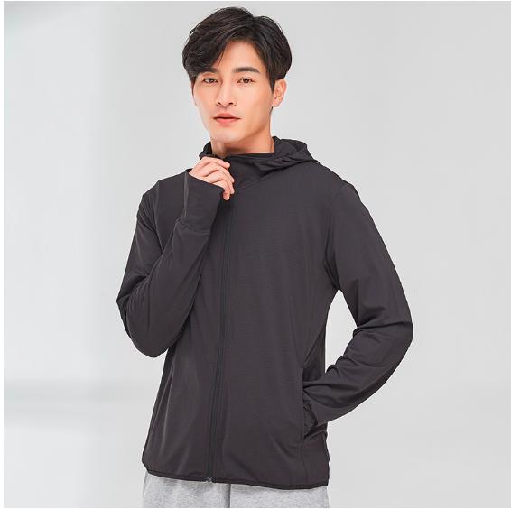 Gambar Jaket Anti UV Pria Hoodie Olahraga Sun Protection (UPF50+) Jaket Lari - Hitam, M dari Abyass Store undefined Tokopedia