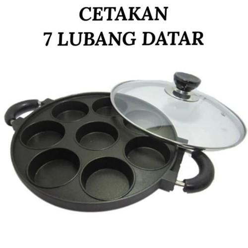 Gambar Cetakan 7 Datar Kue Martabak Mini 7 Lubang Datar Plus Tutup Kaca - PAKET KOMPLIT dari Grosir Harapan Indah undefined Tokopedia
