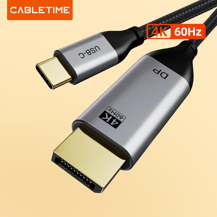 Gambar Kabel USB C to DisplayPort DP 4K 8K Converter Thunderbolt - Cabletime - CC20-1M dari XLink Semarang undefined Tokopedia