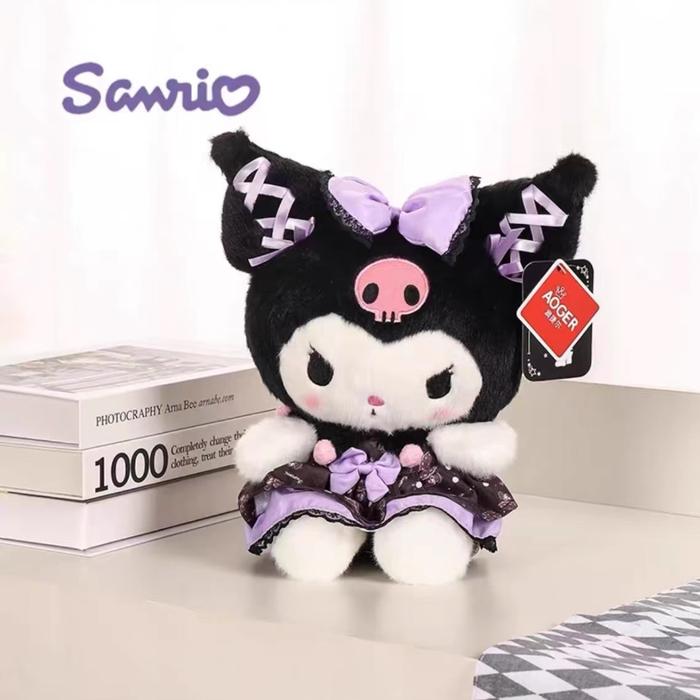 Gambar OFFICIAL Sanrio Kuromi Lolita My Melody Cinnamoroll Plush Boneka Toy - Kuromi 25cm dari Irene Toys & Hobbies undefined Tokopedia