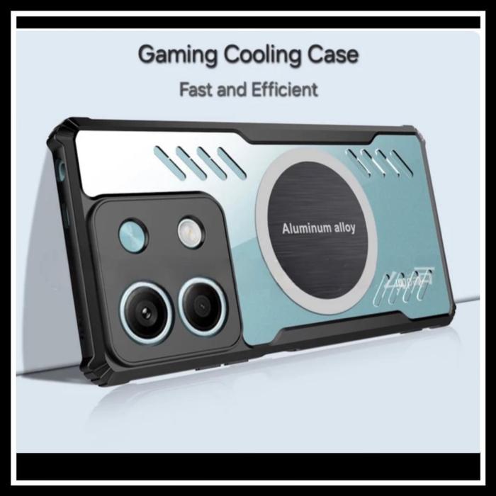 Gambar Xiaomi Poco X6 / X6 Pro 5G Cooling Magnetic Original Hard Case Casing - XM POCO X6 5G, HITAM. dari Original Shop Nillkin undefined Tokopedia