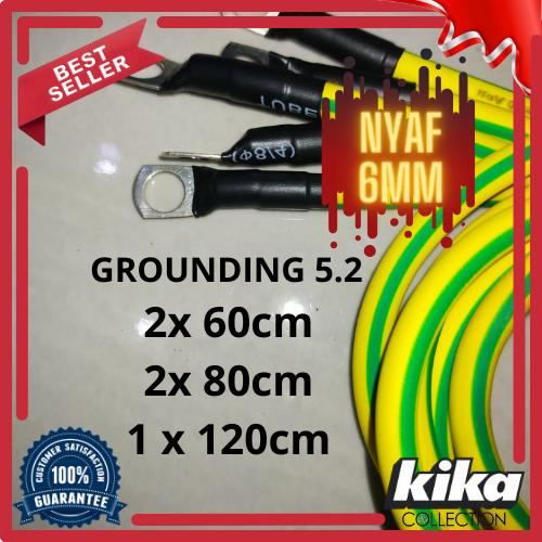 Gambar Kabel Grounding 5 Titik NYAF 6mm Kuning Hijau Kabel Negatif Kabel Mass - Versi 5,2, Plat 5 lubang dari Q_ANASTORE undefined Tokopedia
