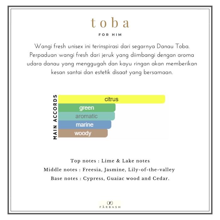 Gambar Farbash Perfume 60 ML Official - TOBA dari Farbash Perfume undefined Tokopedia