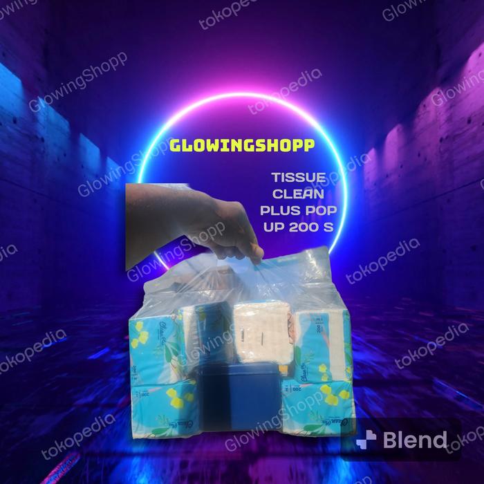 Gambar CLEAN PLUS - TISSUE TISU CLEAN PLUS FACIAL POP UP 200 SHEET ISI 6 PACK - 1 renceng isi 6 dari glowingshopp87 undefined Tokopedia