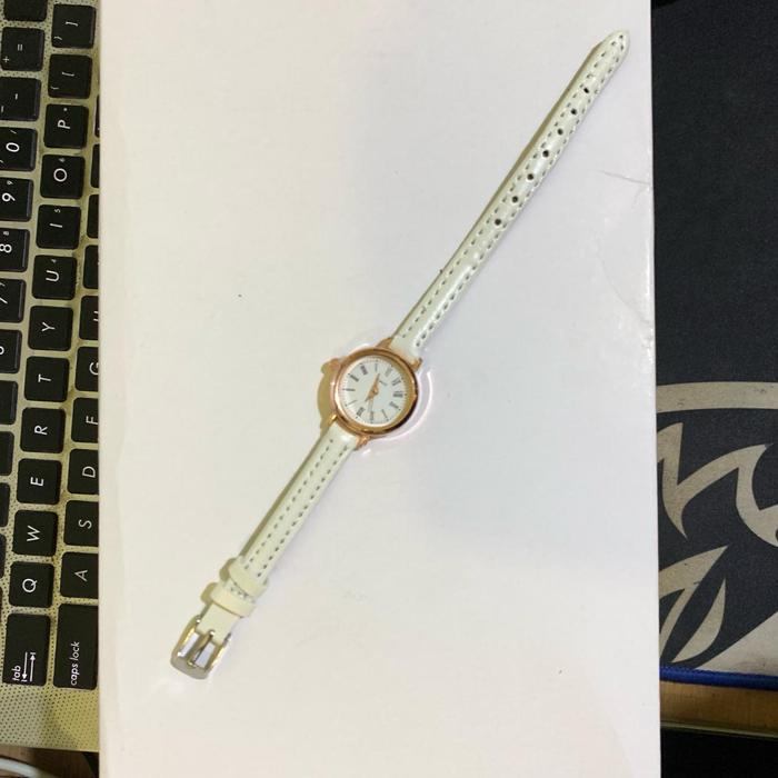 Gambar (JT19) Jam Tangan Wanita Kecil Quart Strap PU Casual Korean Fashion - Putih dari CheeChaa Shop undefined Tokopedia