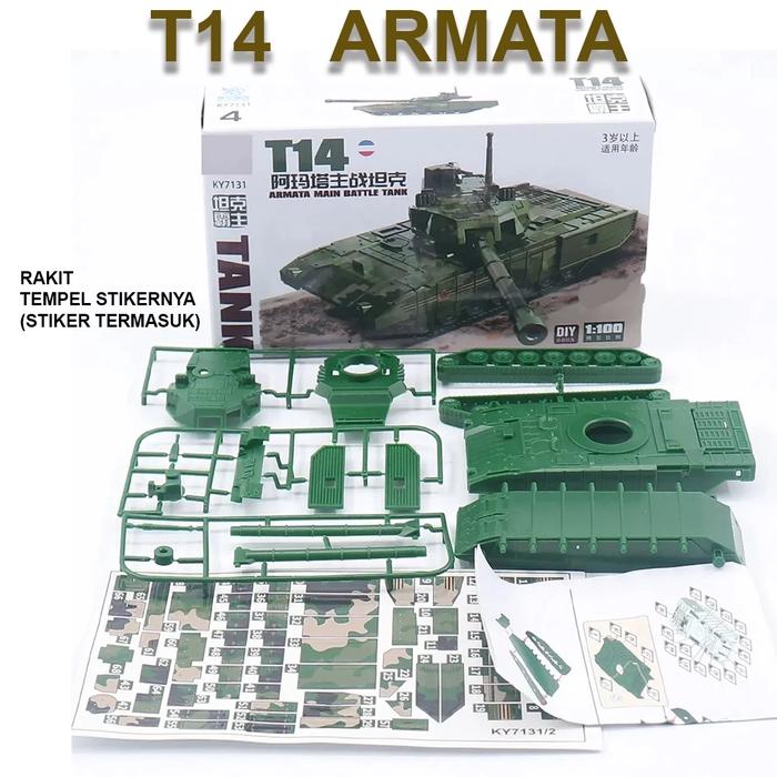 Gambar TANK BAJA T-14 ARMATA 1:100 model kit militari ww2 dari NADIYA 06 undefined Tokopedia