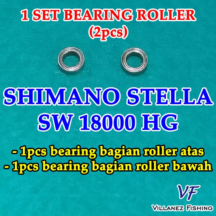 Gambar BEARING BAGIAN ROLLER SPAREPART REEL PANCING BANTALAN RODA/BEARING/MINI BEARING/LAKER/ROLLER BEARING SHIMANO STELLA - STLA SW 18000HG dari Villanez Fishing undefined Tokopedia